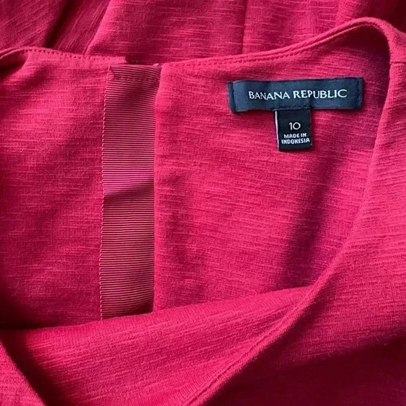 BANANA REPUBLIC | NWOT | SLEEVELESS PONTE KNIT FLOUNCE HEM DRESS | SIZE: 10 - Picture 8 of 8